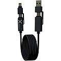 SCX.design C59 100 W magnetický silikonový nabíjecí kabel, černá