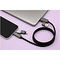 SCX.design C59 100 W magnetický silikonový nabíjecí kabel, černá