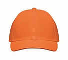 Šestipanelová baseballová kšiltovka, oranžová
