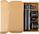 SHADY Sada termosky (420 ml) a tří hrnků (150 ml), černá