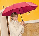 Skládací automatický deštník, pr. 98 cm, červený