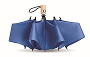 Skládací pongee deštník, průměr 107 cm, světlá královská modrá