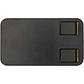 Skládací stojan na telefon z recyklovaného plastu s bambusovými detaily, černá