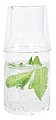 Skleněná karafa se sklenicí, 500ml