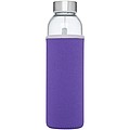 Skleněná láhev na pití, 500ml, s neoprenovým obalem, fialová