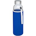 Skleněná láhev na pití, 500ml, s neoprenovým obalem, modrá