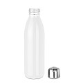 Skleněná láhev na pití, 650ml, bílá