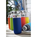 Skleněná láhev na pití s neoprenovým obalem, 450ml, královská modrá