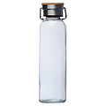 Skleněná láhev s neoprénovým rukávem, objem 600 ml, černá