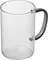 Skleněný hrneček, 250 ml,černá