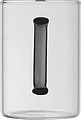 Skleněný hrneček, 250 ml,černá