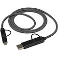 SMART 65 W, 100 cm, magnetický nabíjecí kabel 5 v 1 s certifikací RCS, černá