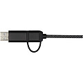 SMART 65 W, 100 cm, magnetický nabíjecí kabel 5 v 1 s certifikací RCS, černá