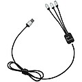 Snadno použitelný světelný kabel SCX.design, černá