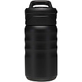 Sportovní láhev Knox 350 ml RCS z recyklované nerezové oceli s dvojitou stěnou a sklopnou slámkou, černá