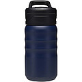 Sportovní láhev Knox 350 ml RCS z recyklované nerezové oceli s dvojitou stěnou a sklopnou slámkou, námořní modrá