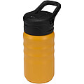 Sportovní láhev Knox 350 ml RCS z recyklované nerezové oceli s dvojitou stěnou a sklopnou slámkou, žlutá