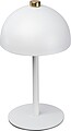 Stolní lampa z nerezové oceli, bílá