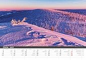 Šumava 2027, nástěnný kalendář, prodloužená záda