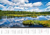Šumava 2027, nástěnný kalendář, prodloužená záda