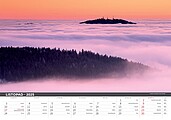 Šumava 2027, nástěnný kalendář, prodloužená záda