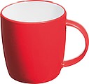 TEGATO Barevný keramický hrnek, 300 ml, červená