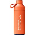 Termo láhev na pití, 1l, z recyklovaných materiálů, oranžová