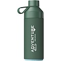 Termo láhev na pití, 1l, z recyklovaných materiálů, zelená