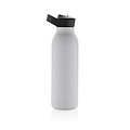 Termo láhev na pití s brčkem, 500ml, bílá