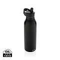 Termo láhev na pití s brčkem, 500ml, černá