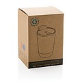 Termohrnek s korkovým dnem, 300ml, bílý