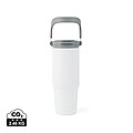 Termolahev z RCS recyklované nerezové oceli 880ml, bílá/šedá