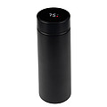 Termoska 500ml, s integrovaným teploměrem a sítkem na čaj, černá