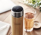 Termoska s teploměrem a bambusovým povrchem, 480ml