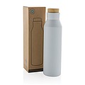 Termoska z recyklované oceli, objem 500 ml, bílá