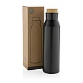 Termoska z recyklované oceli, objem 500 ml, černá