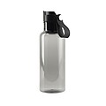 Transparentní láhev na pití 600ml, z RPET, černá