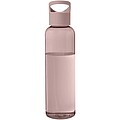 Transparentní láhev na pití, 650ml, jemně růžová