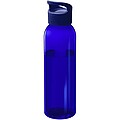 Transparentní láhev na pití, 650ml, recyklovaný plast, modrá