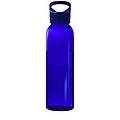 Transparentní láhev na pití, 650ml, recyklovaný plast, modrá