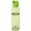 Transparentní láhev na pití, 650ml, recyklovaný plast, zelená