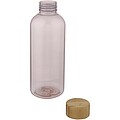 Transparentní láhev z recyklovaného plastu, 650ml, růžová