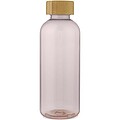 Transparentní láhev z recyklovaného plastu, 650ml, růžová