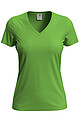 Tričko STEDMAN CLASSIC V-NECK WOMEN jasně zelená L
