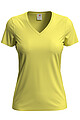 Tričko STEDMAN CLASSIC V-NECK WOMEN světle žlutá S