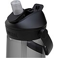 Tritanová láhev na vodu s výklopným brčkem 750ml, tmavě šedá