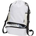 TROYES Sportovní vak se šňůrkou a spodní kapsou, světle krémová