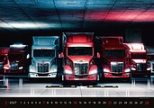 Trucks in Action 2027, nástěnný kalendář, prodloužená záda