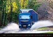 Trucks in Action 2027, nástěnný kalendář, prodloužená záda