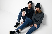 Unisex mikina Iqoniq Zion z recyklované bavlny, černá, M